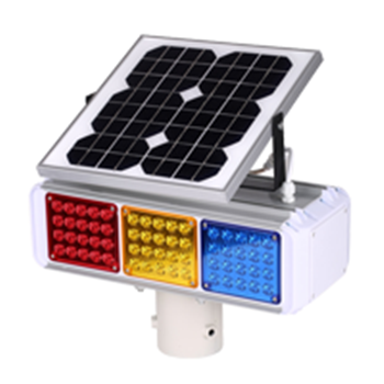 太陽(yáng)能3組雙面紅藍(lán)爆閃燈