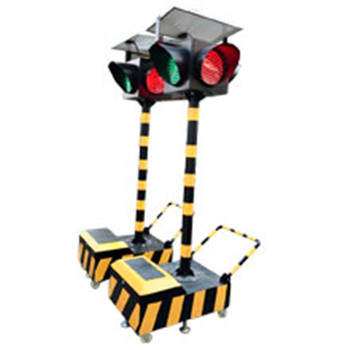 太陽能GPS無線同步滿盤移動(dòng)信號(hào)燈4面1燈