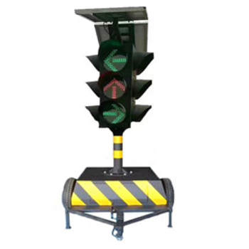 太陽能拖掛式箭頭移動(dòng)信號(hào)燈4面3燈