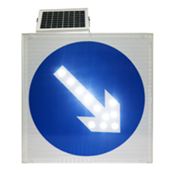 太陽能右箭頭發(fā)光標(biāo)志牌