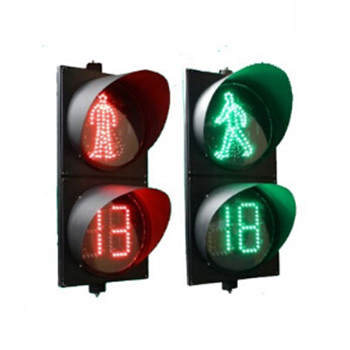 300MM雙色倒計(jì)時(shí)+靜態(tài)紅人動態(tài)綠人交通信號燈2單元